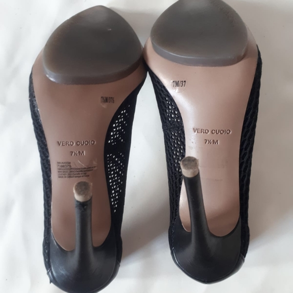 BCBGMAXARIA Women's High Heels Black Shoes Size 7 1/2 - Picture 6 of 7